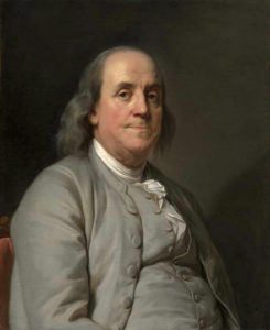 Joseph-Siffred Duplessis, Portrait de Benjamin Franklin, 1778 National Portrait Gallery, Washington